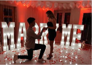 Darcy Myers's fiance Antonee Robinson proposing to her